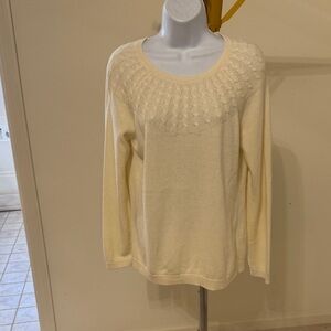 Talbots Cream  Sweater NWT